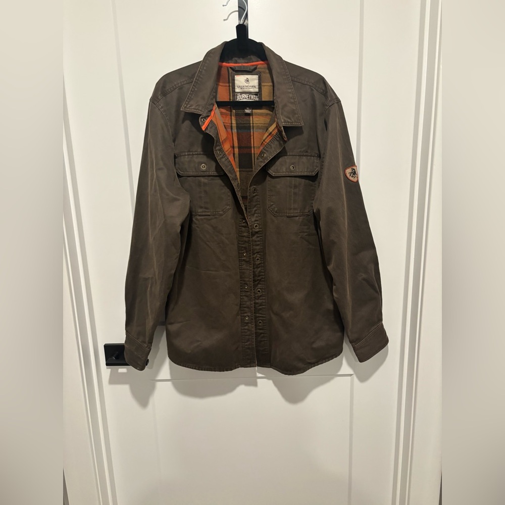Legendary Whitetails Brown Jacket with Orange Plaid Lining